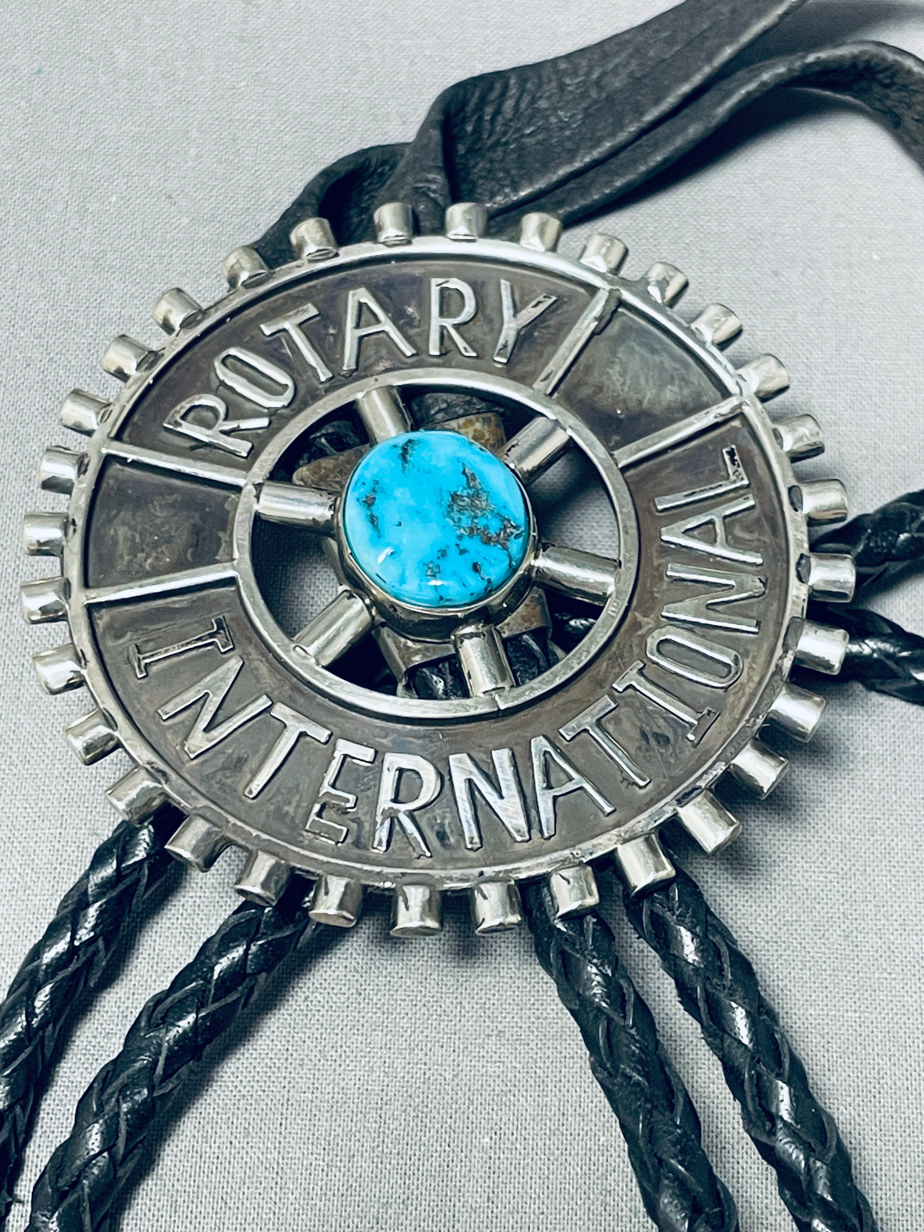 Vintage Silver Rotart newest International Bolo tie