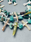 One Of The Best Vintage Santo Domingo Turquoise Squaw Necklace-Nativo Arts