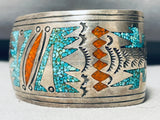 Tommy Singer!! Rare Early Hallmark Vintage Native American Navajo Sterling Silver Bracelet-Nativo Arts