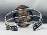 Coolest Natural Desert Scene Vintage Native American Navajo Agate Sterling Silver Bracelet-Nativo Arts