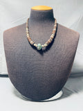 Native American Amazing Vintage Santo Domingo Blue Gem Turquoise Sterling Silver Necklace-Nativo Arts