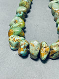 Native American Outstanding Vintage Santo Domingo Royston Turquoise Sterling Silver Necklace-Nativo Arts