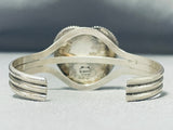 Fabulous Vintage Native American Navajo Signed Purple Spiny Heart Sterling Silver Bracelet-Nativo Arts