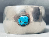 Vintage Native American Navajo Bisbee Turquoise Sterling Silver Bracelet-Nativo Arts