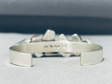 Victor Trujillo Exceptional Native American Navajo Coral Sterling Silver Bracelet-Nativo Arts