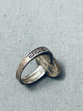 Amazing Vintage Native American Zuni Spiny Oyster Sterling Silver Ring-Nativo Arts