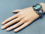 One Of The Best Vintage Native American Navajo Royston Turquoise Sterling Silver Bracelet-Nativo Arts