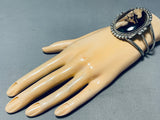 Horse Hair Agate!! Vintage Native American Navajo Sterling Silver Bracelet-Nativo Arts