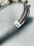 Unique Vintage Native American Navajo Turquoise Sterling Silver Bracelet-Nativo Arts