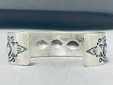 Mel Willie Native American Navajo Sterling Silver Bracelet Signed Melissa Willie-Nativo Arts