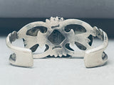 One Of The Most Unique Ever Vintage Native American Navajo Turquoise Sterling Silver Bracelet-Nativo Arts
