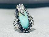 Sensational Vintage Native American Navajo Royston Turquoise Sterling Silver Large Ring-Nativo Arts
