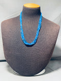 Gasp! Native American Navajo Denim Lapis Sterling Silver Necklace-Nativo Arts