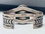 One Of The Best Vintage Native American Navajo Spiderweb Turquoise Sterling Silver Bracelet-Nativo Arts