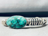 The Best Vintage Orville Tsinnie Carico Lake Turquoise Sterling Silver Bracelet-Nativo Arts