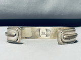 One Of The Best Vintage Native American Navajo Sugilite Sterling Silver Bracelet-Nativo Arts
