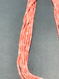 Dropdead Fab!! Native American Navajo Pink Coral Sterling Silver Necklace-Nativo Arts