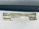 Excellent Vintage Native American Navajo Sterling Silver & 14k Gold Bracelet-Nativo Arts