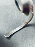 Mike Kirk Vintage Native American Navajo Sterling Silver Waving Bracelet Cuff