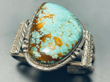 Show Stopper Vintage Native American Navajo Royston Turquoise Sterling Silver Bracelet-Nativo Arts