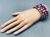 The Best Vintage Southwest Pink Shells Sterling Silver Bracelet-Nativo Arts