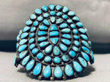 Important Victor Moses Begay Vintage Native American Navajo Turquoise Sterling Silver Bracelet-Nativo Arts
