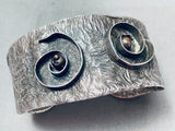 Swirling Mesmerizing Vintage Southwest Sterling Silver Bracelet-Nativo Arts