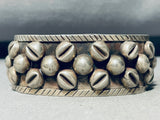 Coffee Beans!! Vintage Southwestern Sterling Silver Bracelet-Nativo Arts