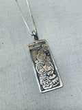 Traditional Vintage Native American Navajo Sterling Silver Storyteller Necklace-Nativo Arts