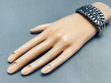 Teardrop Cluster Vintage Native American Navajo Sterling Silver Bracelet-Nativo Arts
