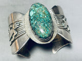 The Best Vintage Native American Navajo Floyd Becenti Turquoise Sterling Silver Bracelet-Nativo Arts