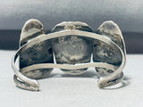 Hypnotic Vintage Native American Navajo Tiger Eye Jasper Sterling Silver Giant Bracelet-Nativo Arts