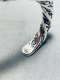 Thick And Heavy!! Hand Twisted Vintage Native American Navajo Sterling Silver Bracelet-Nativo Arts