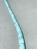 Native American Gorgy!! Vintage Santo Domingo Turquoise Sterling Silver Necklace-Nativo Arts