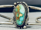 Wonderful Vintage Native American Navajo Royston Turquoise Sterling Silver Bracelet-Nativo Arts