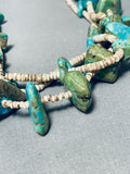 Native American Authentic Older Vintage Santo Domingo Turquoise Heishi Necklace Old-Nativo Arts