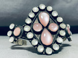One Of The Best Ever Vintage Native American Navajo Pearl Sterling Silver Bracelet-Nativo Arts
