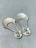 Fabulous Vintage Native American Navajo Sterling Silver Pendant Earrings-Nativo Arts