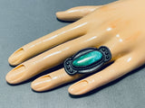 Special Vintage Native American Navajo Royston Turquoise Sterling Silver Ring-Nativo Arts