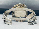 One Of The Finest Vintage Native American Navajo Blue Diamond Turquoise Sterling Silver Bracelet-Nativo Arts