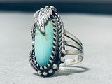 Sensational Vintage Native American Navajo Royston Turquoise Sterling Silver Large Ring-Nativo Arts