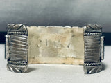 Unique Vintage Native American Navajo Jet Sterling Silver Bracelet-Nativo Arts