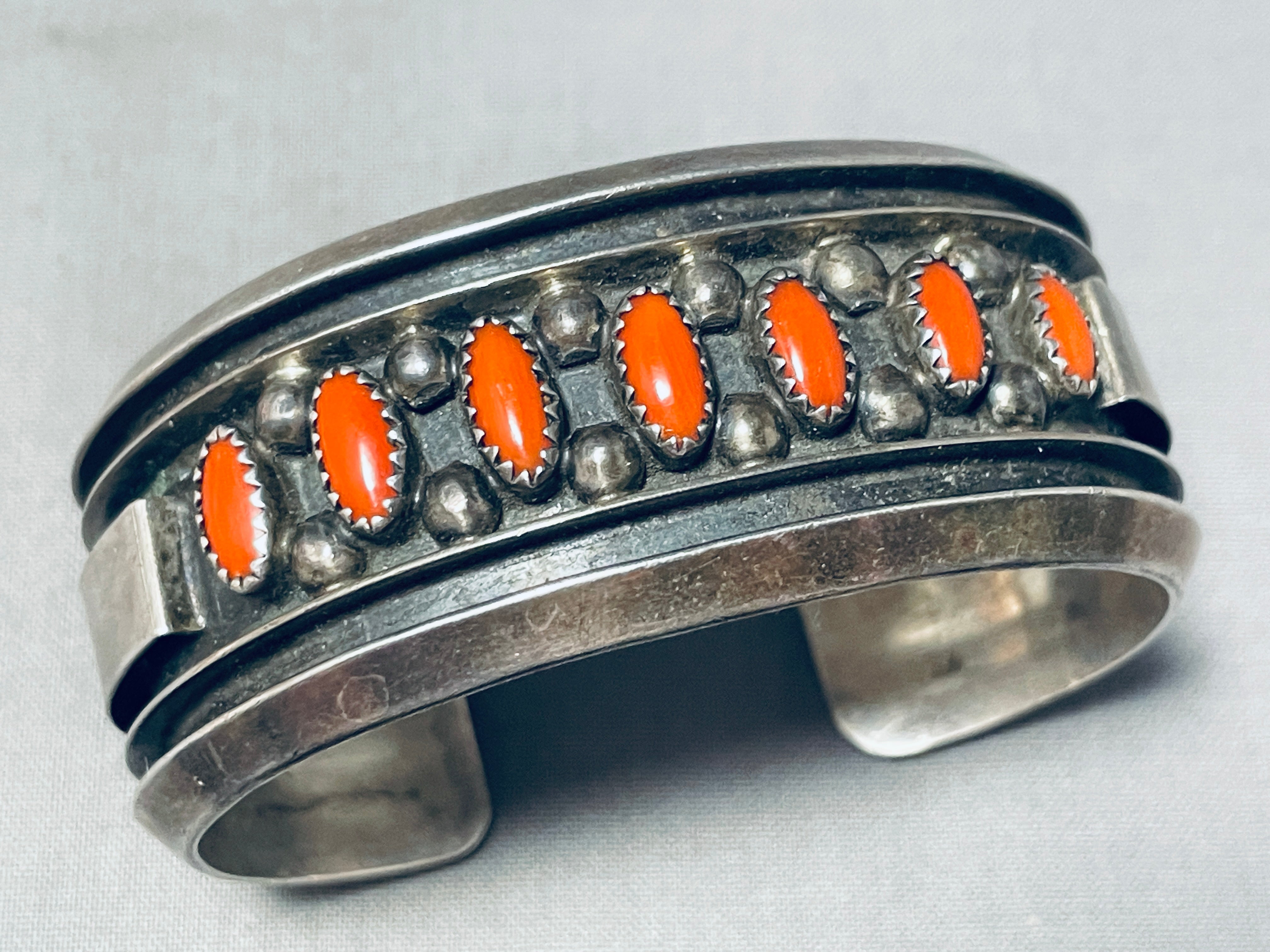 Noteworthy Jackie Singer Vintage Native American Navajo Coral