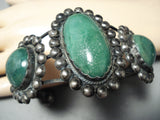 Early Vintage Native American Navajo Cerrillos Turquoise Sterling Silver Bracelet-Nativo Arts