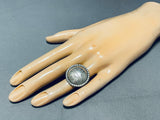 Rare Detailed Sunface Vintage Native American Navajo Sterling Silver Ring-Nativo Arts