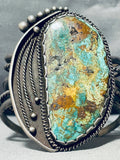 One Of The Finest Vintage Native American Navajo Royston Turquoise Sterling Silver Bracelet-Nativo Arts