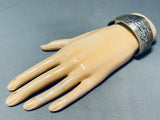 Running Horses Vintage Native American Navajo Sterling Silver Bracelet-Nativo Arts