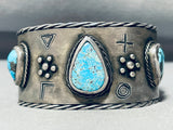 One Of The Most Unique Vintage Native American Navajo Petroglyph Sterling Silver Bracelet-Nativo Arts