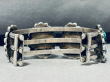 Gorgeous Vintage Native American Navajo Seafoam Turquoise Sterling Silver Bracelet-Nativo Arts