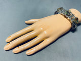 Unique Vintage Native American Navajo Royston Turquoise Sterling Silver Bracelet-Nativo Arts